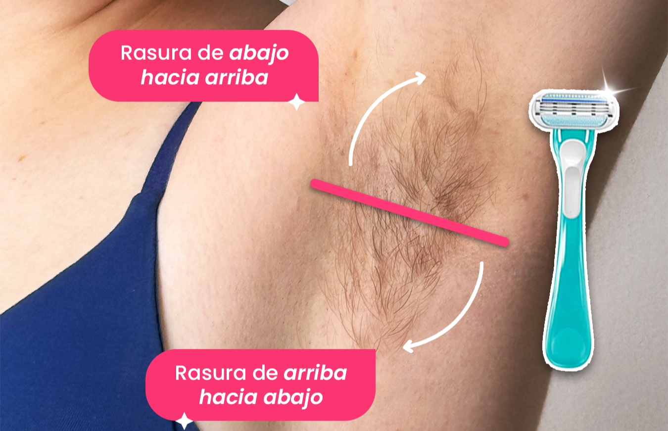 Cómo rasurar las axilas