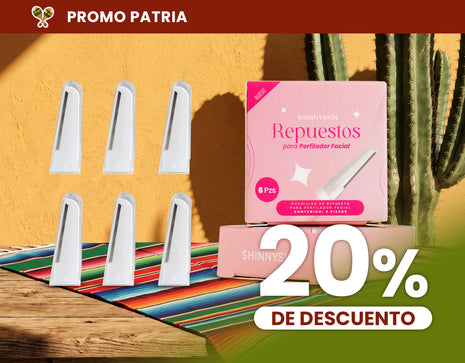 Repuestos de Acero Inoxidable para Perfiladora ShinnySkin reutilizable