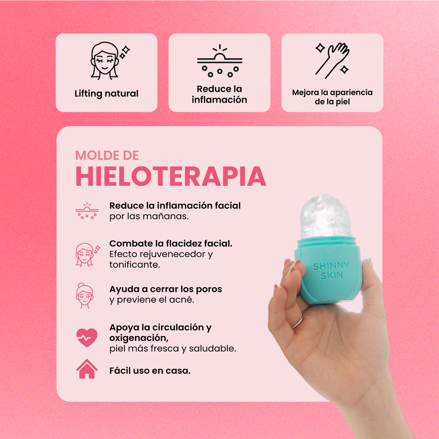 Molde de hieloterapia ShinnySkin - Reafirmante Facial