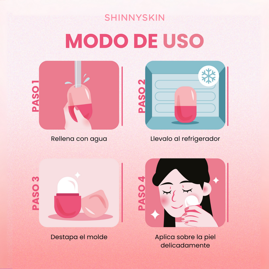 Molde de hieloterapia ShinnySkin - Reafirmante Facial