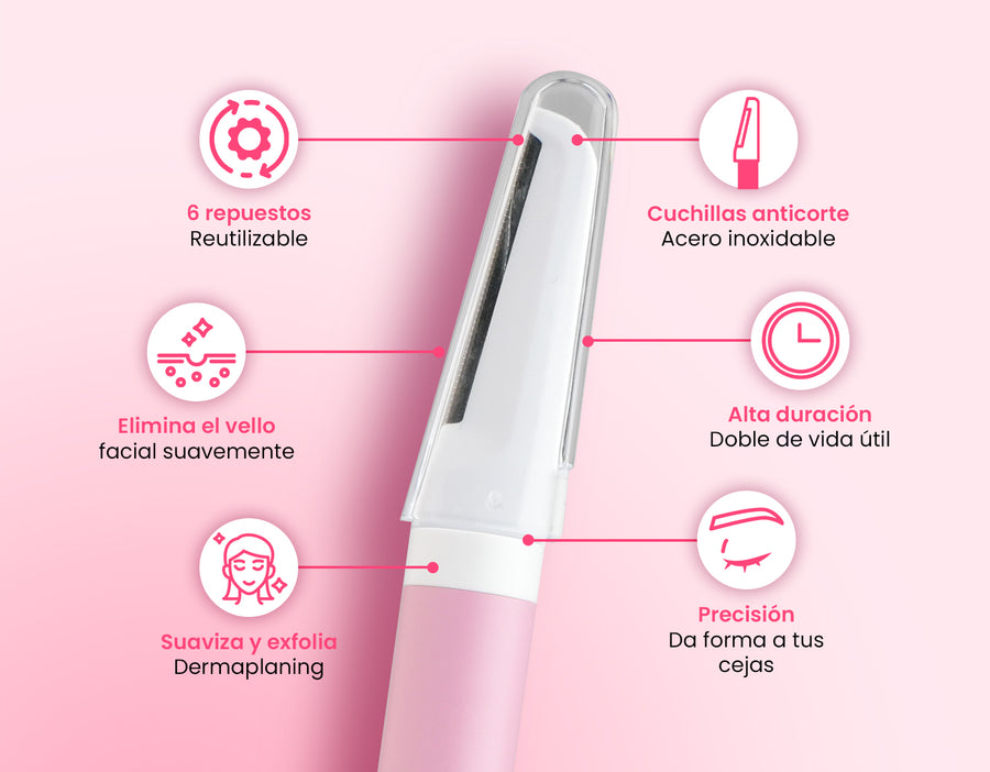 Repuestos de Acero Inoxidable para Perfiladora ShinnySkin reutilizable