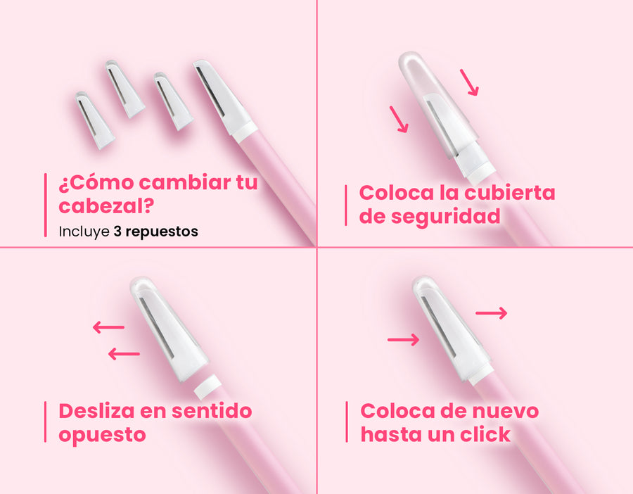 Perfiladora Facial reutilizable con Cuchilla de Acero Inoxidable