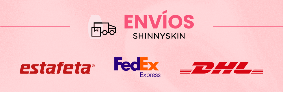 Paqueterías de envíos ShinnySkin: estafeta, FedEx, DHL