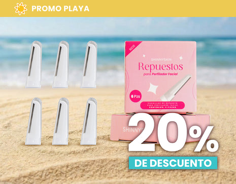 Repuestos de Acero Inoxidable para Perfiladora ShinnySkin reutilizable