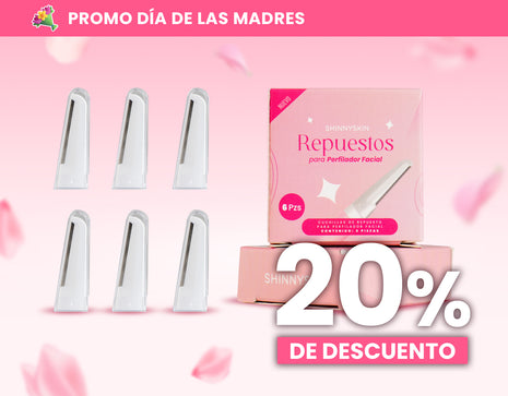 Repuestos de Acero Inoxidable para Perfiladora ShinnySkin reutilizable