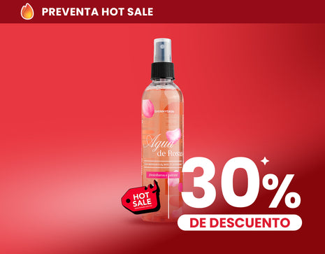 Tónico Post-Depilación de Agua de Rosas - Hidrata y Suaviza