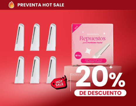 Repuestos de Acero Inoxidable para Perfiladora ShinnySkin reutilizable