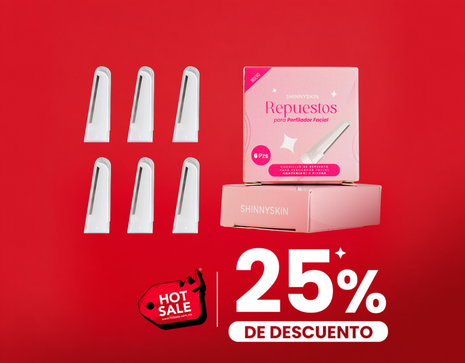Repuestos de Acero Inoxidable para Perfiladora ShinnySkin reutilizable