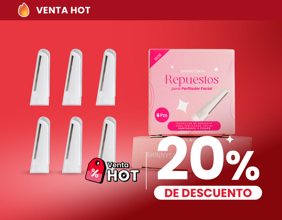Repuestos de Acero Inoxidable para Perfiladora ShinnySkin reutilizable