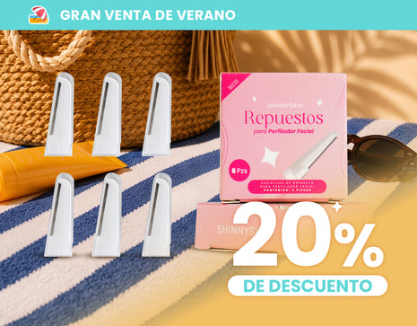 Repuestos de Acero Inoxidable para Perfiladora ShinnySkin reutilizable